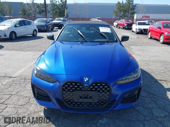 2024 BMW 4 Series M440i with VIN WBA53AT0XRCP24298, listed as a IAAI auction lot 41648187 with Not Provided miles and . Bid and sale history available at carsss.com. Image 13.