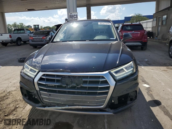 2018 Audi Q5 Premium Plus with VIN WA1BNAFY4J2083350, listed as a Copart auction lot 62327315 with 64,017 mi miles and Salvage title. Bid and sale history available at DreamBid. Image 5.