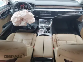 2021 Audi A8 with VIN WAU8DAF82MN021237, listed as a Copart auction lot 87891985 with 21,867 mi miles and Salvage Title. Bid and sale history available at carsss.com. Image 8.