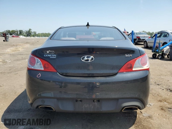 2010 Hyundai Genesis Coupe with VIN KMHHT6KD7AU015209, listed as a Copart auction lot 61807445 with 96,308 mi miles and Salvage title. Bid and sale history available at DreamBid. Image 6.