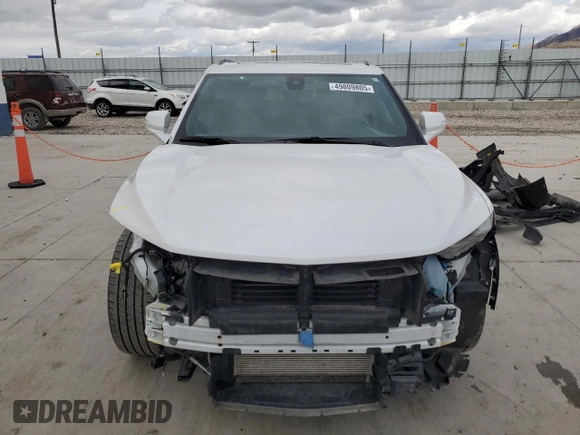 2020 Chevrolet Blazer RS z VIN 3GNKBKRSXLS723913, wystawiony jako Copart lot #49809805 z przebiegiem 51 820 mil mil oraz Szkoda całkowita • Salvage title. Historia ofert i sprzedaży dostępna na DreamBid. Obrazek 5.