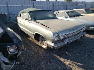1963 Chevrolet Impala с VIN 31867F316459, выставлен на аукционе Copart как лот 61381854 с пробегом Не указан миль и Списание • Salvage title. История ставок и продаж доступна на DreamBid. Изображение 4.