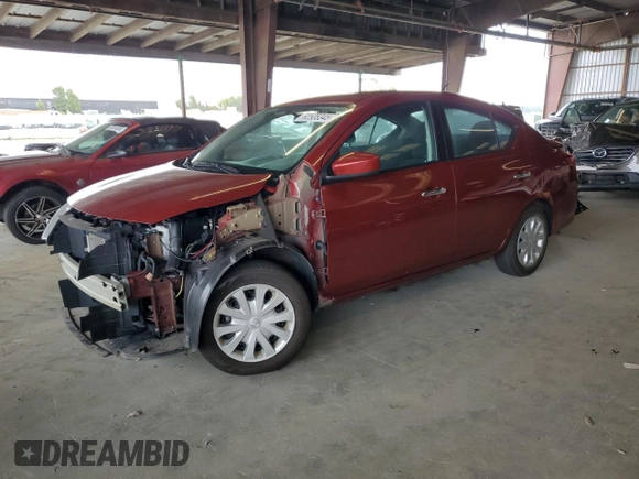 2019 Nissan Versa SV with VIN 3N1CN7AP0KL880905, listed as a Copart auction lot 62535345 with 42,312 mi miles and Salvage title. Bid and sale history available at DreamBid. Image 1.