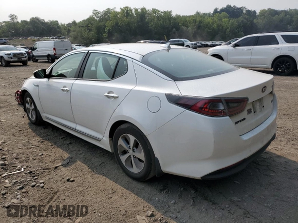 2014 Kia Optima Hybrid LX with VIN KNAGM4AD0E5075915, listed as a Copart auction lot 67485624 with 167,820 mi miles and Salvage Title. Bid and sale history available at carsss.com. Image 2.