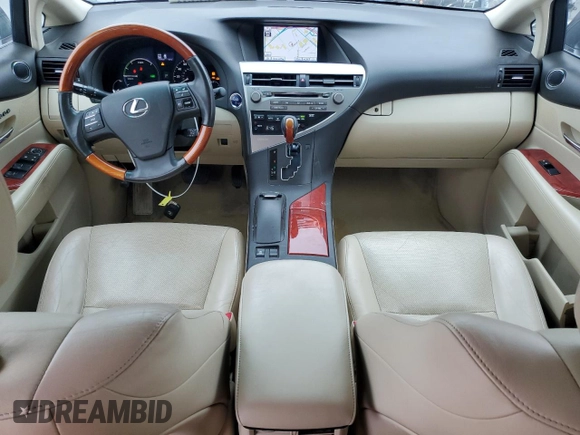 2012 Lexus RX 450h with VIN JTJBC1BA8C2433180, listed as a Copart auction lot 53273535 with 166,620 mi miles and Salvage Title. Bid and sale history available at DreamBid. Image 8.