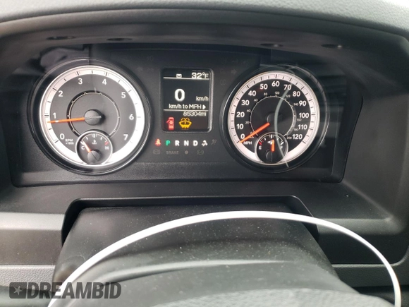 2020 Ram 1500 Classic Tradesman with VIN 1C6RR6FG7LS138963, listed as a Copart auction lot 45597155 with 85,304 mi miles and Salvage Title. Bid and sale history available at carsss.com. Image 9.
