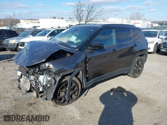 2022 Jeep Compass Latitude with VIN 3C4NJDBB3NT189648, listed as a IAAI auction lot 41334098 with 45,140 mi miles and . Bid and sale history available at DreamBid. Image 2.