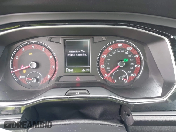 2021 Volkswagen Jetta S with VIN 3VWC57BU0MM103524, listed as a IAAI auction lot 42535517 with 34,868 mi miles and . Bid and sale history available at DreamBid. Image 7.