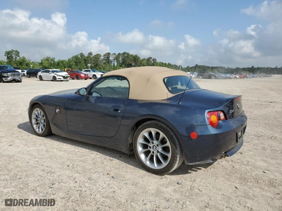 2003 BMW Z4 2.5i with VIN 4USBT334X3LR66028, listed as a Copart auction lot 54133415 with 58,811 mi miles and Clean Title. Bid and sale history available at carsss.com. Image 2.