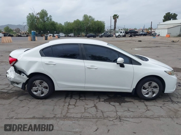 2014 Honda Civic Sedan LX with VIN 2HGFB2F50EH557224, listed as a IAAI auction lot 42105114 with 175,815 mi miles. Bid and sale history available at carsss.com. Image 13.