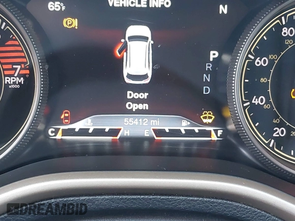 2018 Jeep Cherokee Limited with VIN 1C4PJMDB0JD569732, listed as a IAAI auction lot 41665127 with 55,412 mi miles. Bid and sale history available at carsss.com. Image 16.