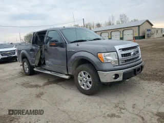 2014 Ford F-150 XL with VIN 1FTFW1EF4EKF02873, listed as a Copart auction lot 52884345 with 326,296 mi miles and Salvage Title. Bid and sale history available at carsss.com. Image 4.