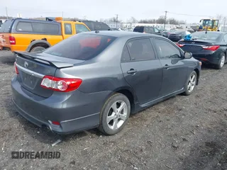 2011 Toyota Corolla L with VIN 2T1BU4EE4BC581004, listed as a IAAI auction lot 41846956 with 156,363 mi miles. Bid and sale history available at carsss.com. Image 4.