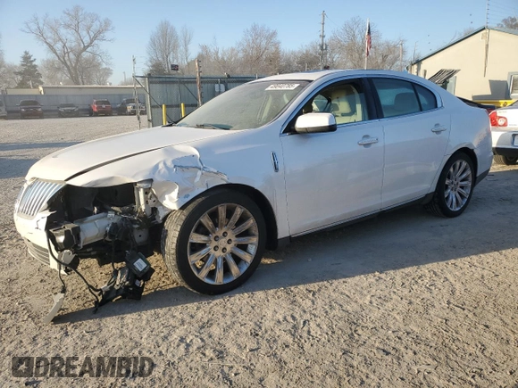 2011 Lincoln MKS EcoBoost with VIN 1LNHL9FTXBG615029, listed as a Copart auction lot 49040785 with Not Provided miles and Salvage Title. Bid and sale history available at DreamBid. Image 1.