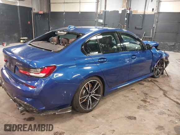 2020 BMW 3 Series 330i xDrive with VIN 3MW5R7J07L8B16306, listed as a IAAI auction lot 41608397 with 28,337 mi miles and . Bid and sale history available at DreamBid. Image 4.