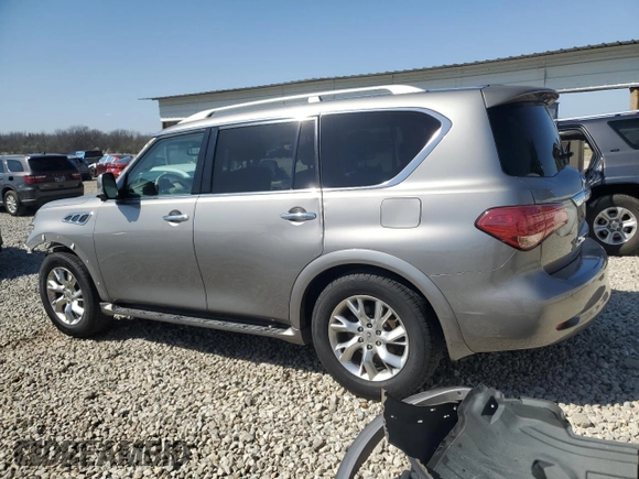2012 Infiniti QX56 7-passenger with VIN JN8AZ2NF5C9518211, listed as a Copart auction lot 47942855 with 146,207 mi miles and Salvage Title. Bid and sale history available at carsss.com. Image 2.