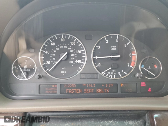 2001 BMW 7 Series 740iL с VIN WBAGH83471DP33111, выставлен на аукционе Copart как лот 61271865 с пробегом 212 250 миль миль и Списание • Salvage title. История ставок и продаж доступна на DreamBid. Изображение 9.