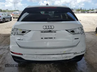 2021 Audi Q3 S line Premium with VIN WA1DECF3XM1045978, listed as a Copart auction lot 59963385 with 43,074 mi miles and Salvage title. Bid and sale history available at DreamBid. Image 6.