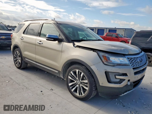 2017 Ford Explorer Platinum with VIN 1FM5K8HT4HGE36426, listed as a Copart auction lot 62105525 with 119,566 mi miles and Salvage title. Bid and sale history available at DreamBid. Image 4.