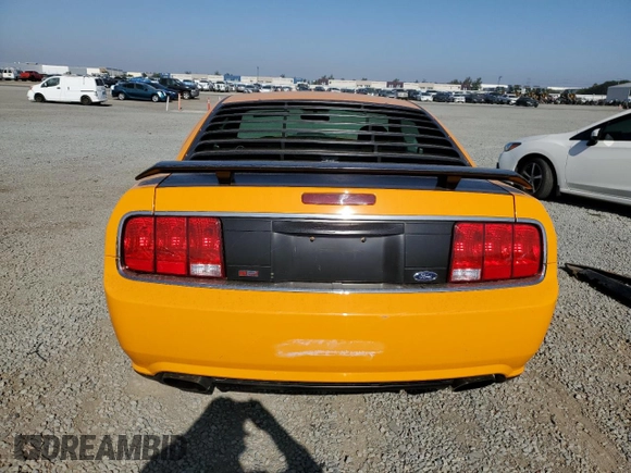 2007 Ford Mustang GT Deluxe with VIN 1ZVFT82H375264889, listed as a Copart auction lot 61177985 with 10,555 mi miles and Salvage title. Bid and sale history available at DreamBid. Image 6.