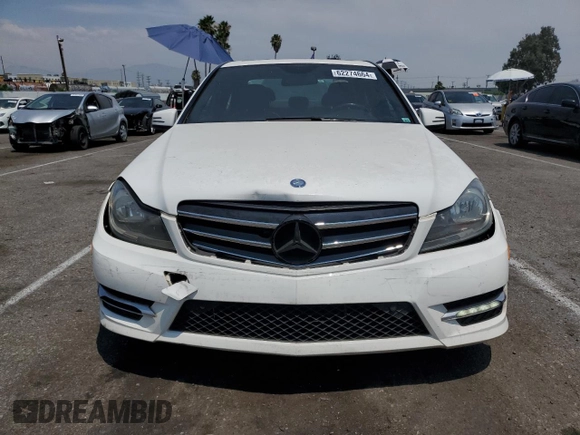 2014 Mercedes-Benz C 350 Sport with VIN WDDGF5HB0ER314501, listed as a Copart auction lot 62274664 with 243,546 mi miles and Salvage Title. Bid and sale history available at DreamBid. Image 5.