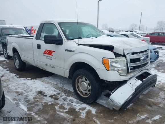 2014 Ford F-150 XL with VIN 1FTNF1CF9EKE28137, listed as a IAAI auction lot 41577971 with 180,000 mi miles. Bid and sale history available at carsss.com. Image 1.