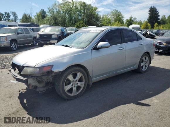 2005 Acura TSX with VIN JH4CL96885C022001, listed as a Copart auction lot 49680145 with 206,166 mi miles and Salvage Title. Bid and sale history available at carsss.com. Image 1.