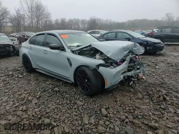 2021 BMW M3 with VIN WBS53AY07MFL51653, listed as a Copart auction lot 42637685 with 0 mi miles and Salvage Title. Bid and sale history available at carsss.com. Image 11.