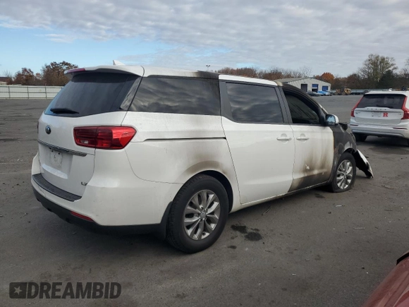 2020 Kia Sedona LX with VIN KNDMB5C17L6587179, listed as a Copart auction lot 79199174 with Not Provided miles and Salvage Title. Bid and sale history available at DreamBid. Image 3.