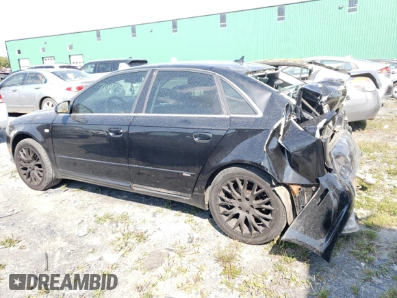 2008 Audi A4 2.0T with VIN WAUDF68E88A079729, listed as a Copart auction lot 70975904 with 247,692 mi miles and Non Repairable. Bid and sale history available at carsss.com. Image 2.