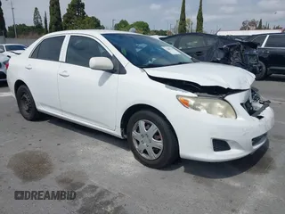 2009 Toyota Corolla with VIN JTDBL40E09J038659, listed as a IAAI auction lot 41889170 with 193,008 mi miles. Bid and sale history available at carsss.com. Image 1.