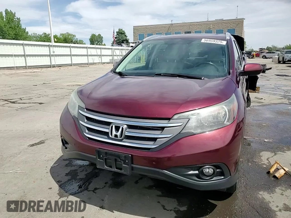 2013 Honda CR-V EX-L z VIN 5J6RM4H7XDL047748, wystawiony jako Copart lot #56959325 z przebiegiem 110 072 mil mil oraz Szkody całkowita. Historia ofert i sprzedaży dostępna na DreamBid. Obrazek 14.