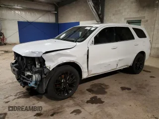 2015 Dodge Durango R/T with VIN 1C4SDHCTXFC916712, listed as a Copart auction lot 87113784 with 120,950 mi miles and Salvage Title. Bid and sale history available at carsss.com. Image 1.