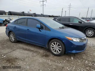 2012 Honda Civic Sdn EX-L with VIN 19XFB2F96CE365347, listed as a Copart auction lot 52829365 with 150,824 mi miles and Salvage Title. Bid and sale history available at carsss.com. Image 4.