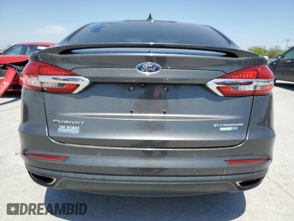 2019 Ford Fusion Titanium with VIN 3FA6P0D98KR123889, listed as a Copart auction lot 53515925 with 172,596 mi miles and Clean title. Bid and sale history available at DreamBid. Image 6.