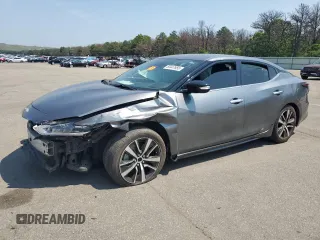 2021 Nissan Maxima SV with VIN 1N4AA6CV5MC504159, listed as a Copart auction lot 60447655 with 80,390 mi miles and Salvage title. Bid and sale history available at DreamBid. Image 1.