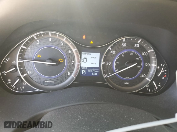 2018 Infiniti QX80 with VIN JN8AZ2NE9J9192420, listed as a Copart auction lot 71944594 with 74,376 mi miles and Salvage Title. Bid and sale history available at carsss.com. Image 9.
