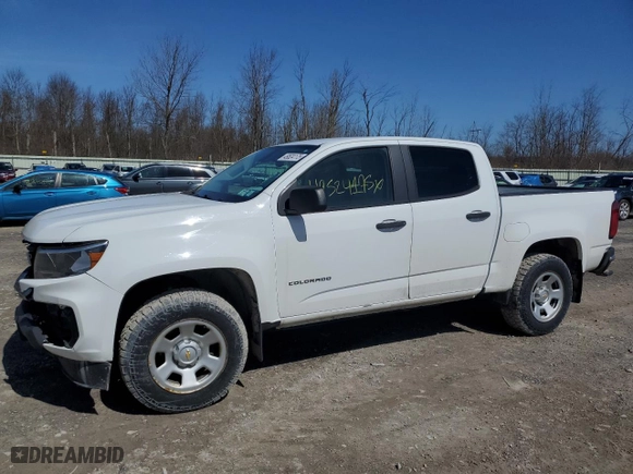 2021 Chevrolet Colorado 4WD Work Truck with VIN 1GCGTBEN1M1187433, listed as a Copart auction lot 49524175 with 192,312 mi miles and Salvage Title. Bid and sale history available at carsss.com. Image 1.