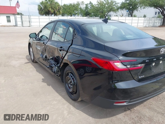 2025 Toyota Camry LE with VIN 4T1DAACK2SU546534, listed as a IAAI auction lot 42202582 with 11,087 mi miles and . Bid and sale history available at DreamBid. Image 3.