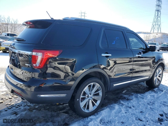 2019 Ford Explorer Limited with VIN 1FM5K8FH6KGA17466, listed as a Copart auction lot 42386675 with 72,191 mi miles and Salvage Title. Bid and sale history available at carsss.com. Image 3.