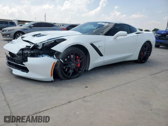 2014 Chevrolet Corvette Z51 3LT z VIN 1G1YM2D73E5131825, wystawiony jako Copart lot #58187765 z przebiegiem 89 861 mil mil oraz Szkoda całkowita • Salvage title. Historia ofert i sprzedaży dostępna na DreamBid. Obrazek 1.