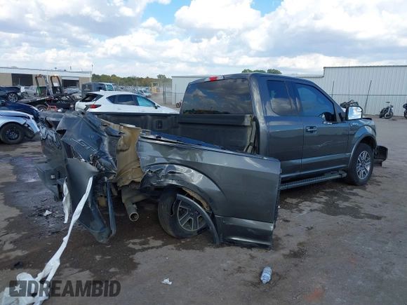 2017 Ford F-150 XL with VIN 1FTEX1CF3HKC23351, listed as a IAAI auction lot 40623873 with 135,670 mi miles. Bid and sale history available at carsss.com. Image 4.