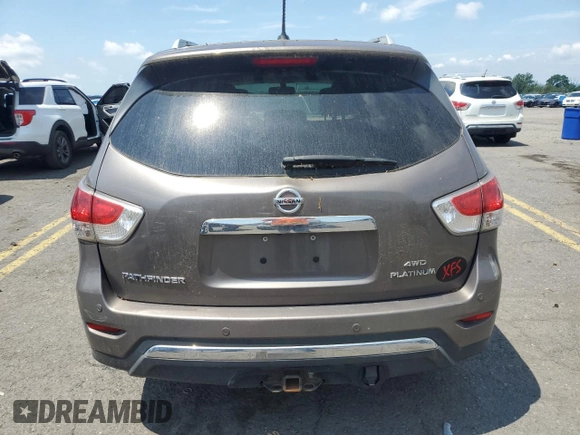 2014 Nissan Pathfinder S with VIN 5N1AR2MM5EC690977, listed as a Copart auction lot 64457765 with 160,717 mi miles and Clean title. Bid and sale history available at DreamBid. Image 6.