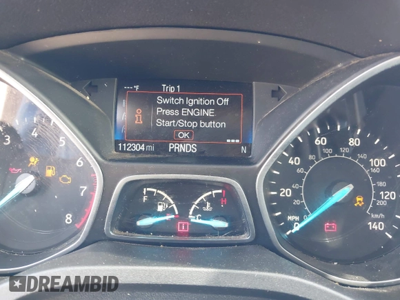 2019 Ford Escape Titanium with VIN 1FMCU9J92KUB28895, listed as a IAAI auction lot 42065235 with 112,305 mi miles and . Bid and sale history available at DreamBid. Image 7.