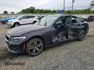 2019 BMW 3 Series 330i xDrive with VIN 3MW5R7J52K8A04913, listed as a Copart auction lot 58498355 with 59,091 mi miles and Salvage title. Bid and sale history available at DreamBid. Image 1.