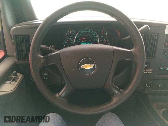 2013 Chevrolet Express Cargo with VIN 1GCSGAFX3D1133589, listed as a IAAI auction lot 42575795 with 63,687 mi miles and . Bid and sale history available at DreamBid. Image 1.