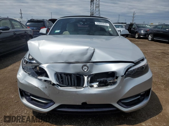 2016 BMW 2 Series 228i xDrive with VIN WBA1L9C54GV324778, listed as a Copart auction lot 53806835 with 51,743 mi miles and Salvage title. Bid and sale history available at DreamBid. Image 5.