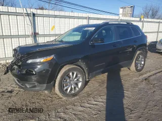 2017 Jeep Cherokee Limited with VIN 1C4PJMDS4HD239201, listed as a Copart auction lot 46527715 with 144,790 mi miles and Salvage Title. Bid and sale history available at carsss.com. Image 1.