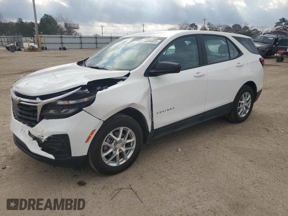 2023 Chevrolet Equinox LS with VIN 3GNAX5EG4PL259369, listed as a Copart auction lot 44984935 with 51,246 mi miles and Salvage title. Bid and sale history available at DreamBid. Image 1.