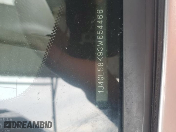 2003 Jeep Liberty Limited с VIN 1J4GL58K93W654466, выставлен на аукционе Copart как лот 47601805 с пробегом Не указан миль и На запчасти • Non repairable. История ставок и продаж доступна на DreamBid. Изображение 12.